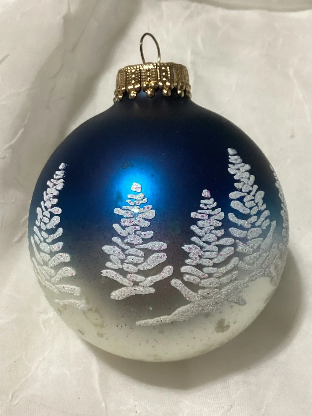 Christmas By Krebs Glass Sleigh Ride Holiday Tree Ornaments in Box x3 USA